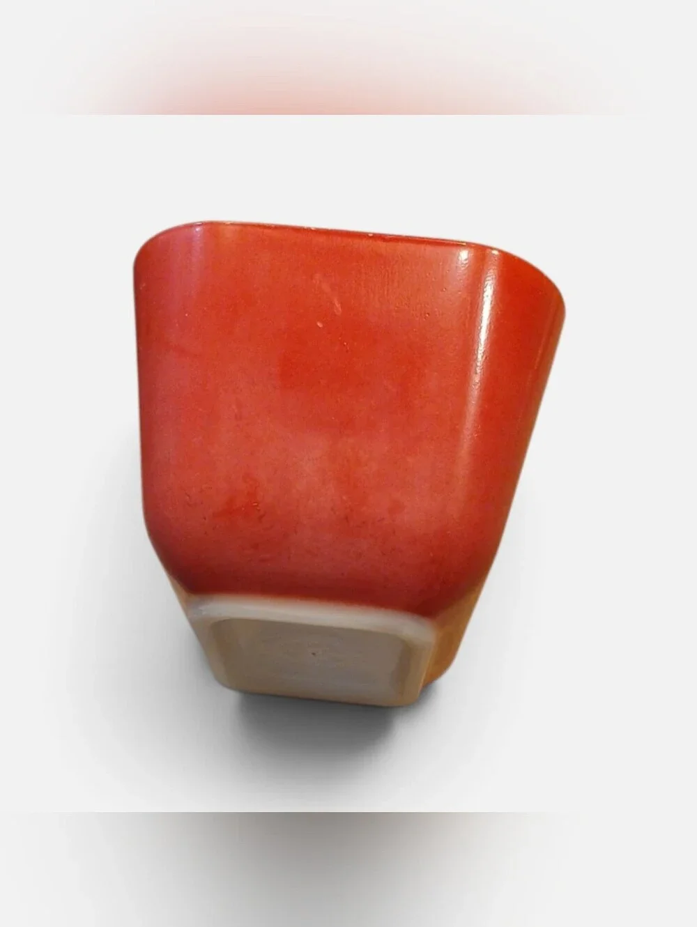 PYREX Red Milk Glass Refrigerator Dish